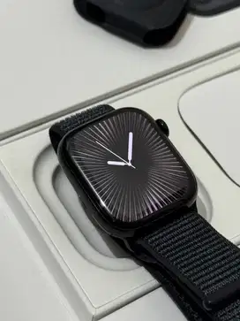 Apple Watch Series 10 42mm Jet Black Fullset Garansi On 2026