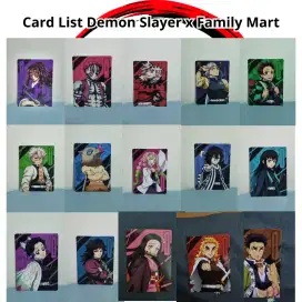 Card demon slayer x family mart + slave mika premium