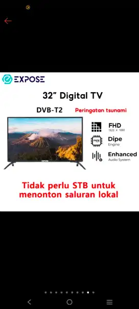 Di jual TV pemakaian 5 hari 1,3 juta aja
