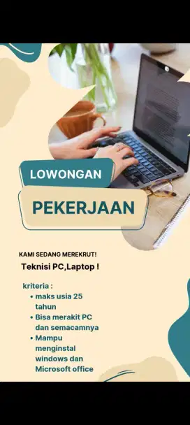 Lowker Teknisi / Rakit PC