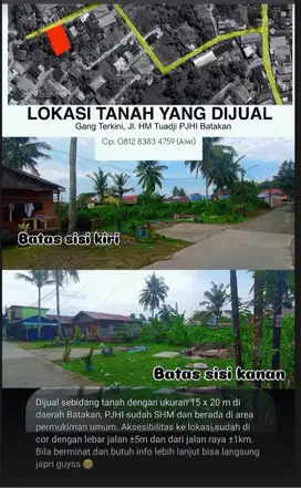 Dijual Tanah siap bangun + Desain Arsitektur