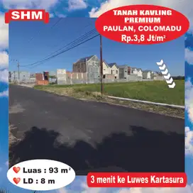 Tanah Kavling Strategis di Colomadu,2 mnt Jl. Nasional, 5 mnt Rumah RI