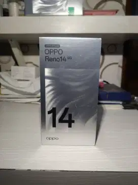 OPPO RENO 14 5G 8/256 BARU SEGEL BNIB NOREPACK GARANSI RESMI