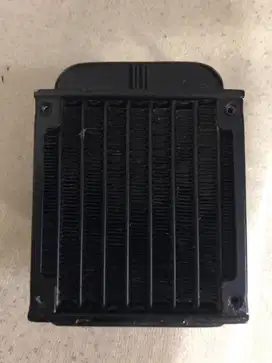 Radiator water cooling 8x8 cm + fan kipasnya