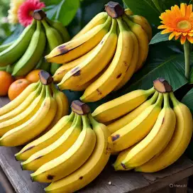 pisang ambon, pisang kepok, pisang sepatu
