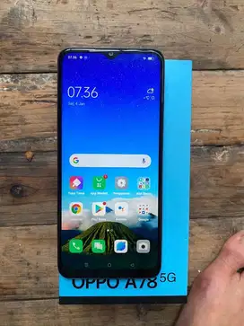 Oppo A78 5G Ram 8+4/256 fulset mulus tangan pertama