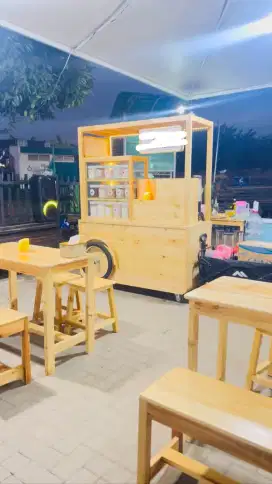 DIJUAL GEROBAK BESERTA PERLENGKAPAN MULUS