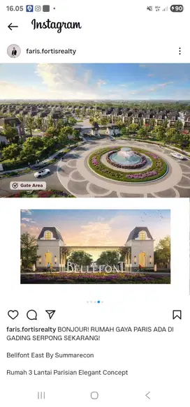 Type 12 BELLEFONT EAST 3LANTAI 7,6MAN SUMMARECON SERPONG