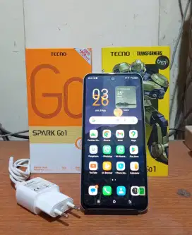 Tecno Spark Go 1 Mulus, No Minus, Second Fullset