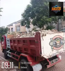 Jasa buang sampah bangunan dan jual urugan