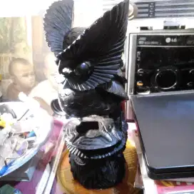 Ukiran kayu bali burung hantu kayu bali