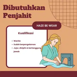 Dibutuhkan Penjahit