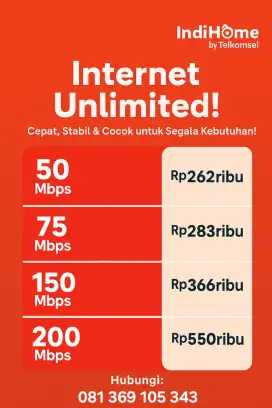 WiFi indihome 50 Mbps