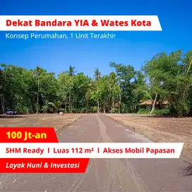 Siap Bangun Rumah! Tanah 100 Jt-an Jogja Barat, Dekat UNY Wates Kota