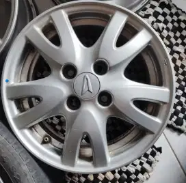 Velg velk pelek honda Brio ring14 pcd 4x100 no speleng cat ori 90% ok