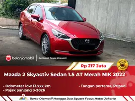 [ LOW KM ] Mazda2 Mazda 2 Skyactiv Sedan 1.5 AT Merah 2022/2023