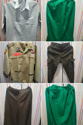 Preloved seragam sekolah madrasah dan pramuka