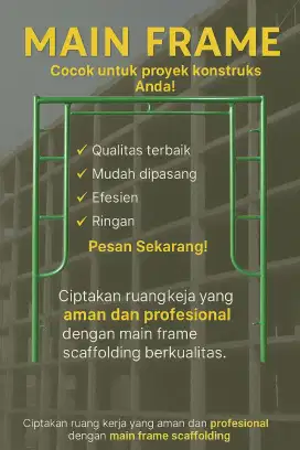 Jual sewa scafolding dan asesoris. Barang ready berkwalitas sni