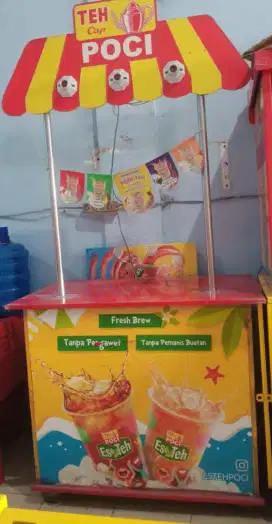 Booth Teh Poci dan Kelengkapannya