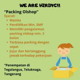 Loker packing olshop