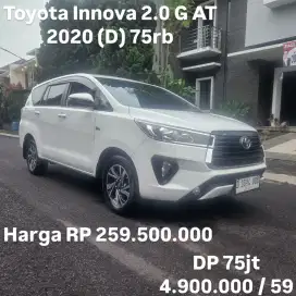 Antik KM 75rb.. Toyota Innova 2.0 G AT 2020 (D)