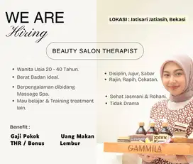 Lowongan terapis massage, creambath , nail , eyelash , sulam