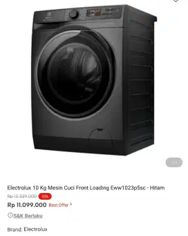 mesin cuci promo. isa cicilan syarat ktp tanpa dp