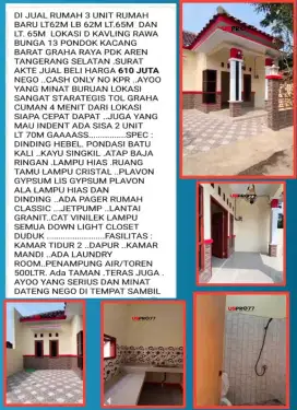 Dijual cepar rumah siap huni