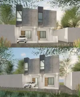 3 unit rumah baru bs KPR di Condet Batu Ampar, desain minimalis