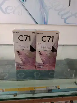 Realme C71 ram 6/128: 1.799.000 ram 8/128: 1.999.000