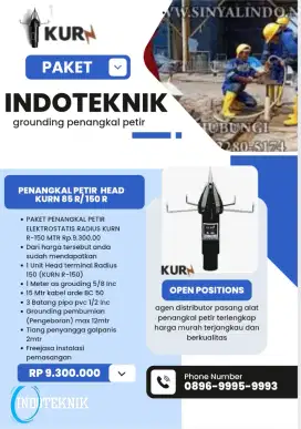 Ahli jasa pasang penangkal petir dan grounding mesin