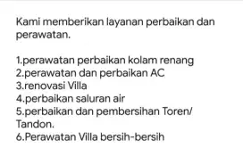 Service kolam renang,AC,Renovasi,Torenn