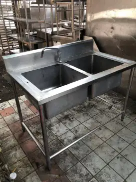 Double sink Uk 125x75x85
lubang 50x50x30

harga 3,3jt