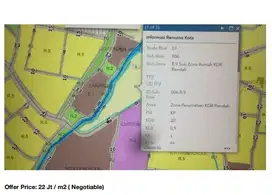 Tanah Luas 4.9 Hektar Lokasi Jl Terogong Raya Seberang JIS