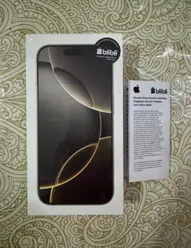 NEW BNIB Iphone 16 PRO 256 GB RESMI Natural Titanium
