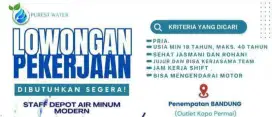 DICARI SEGERA STAFF DEPOT AIR MINUM
