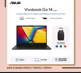 Cicilan Laptop || ASUS VIVOBOOK GO 14 Tanpa DP, Gratis 2x angsuran