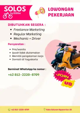 LOWONGAN KERJA AREA JOGJA
