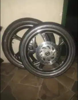 Velg Mio Std as kecil (dpn, blkg, ban, piringan cakram)