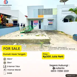 Dijual CEPAT Rumah Hook Tengah di Tunas Regency Batam