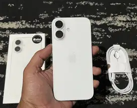 iPhone 16 128Gb White iBox Fullset Original Belum Sebulan Mulus