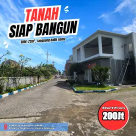 Tanah Strategis 2 Menit UMM Malang Rumah Kos/Hunian
