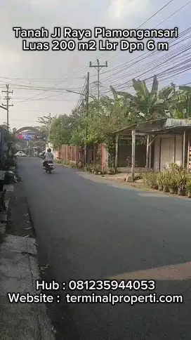 Tanah Jl Raya Plamongan Sari Dekat Majapahit Pedurungan Semarang Timur