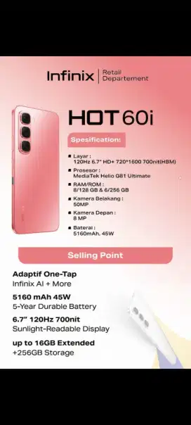 INFINIX HOT 60 I 8/256