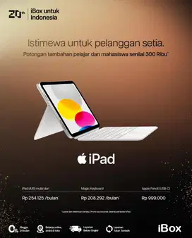 Produk Apple ipad Gen 11 cicilan bunga 0%