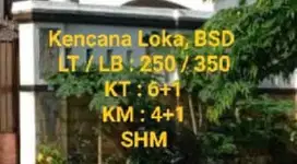 Di jual rumah di Kencana  Loka BSD