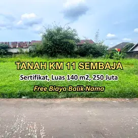 Dijual tanah km 11 sembaja