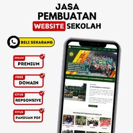 Website Sekolah Siap Pakai – Mobile Friendly & Desain Modern