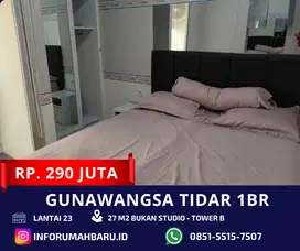 GUNAWANGSA TIDAR 1BR‼️ Apartemen Full Furnish View Pool Pusat Kota
