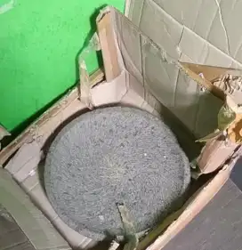 Cobek batu asli ukuran 45cm
